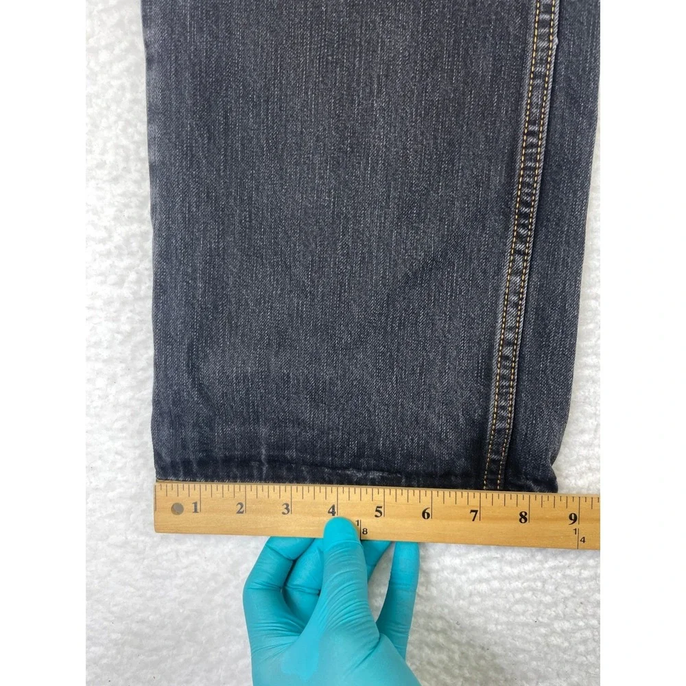 Levi's 514 Slim Straight Jeans Mens 34x30 Gray Denim Pants Casual Classic